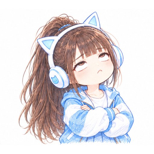 朵拉貼圖：翻白眼抱胸